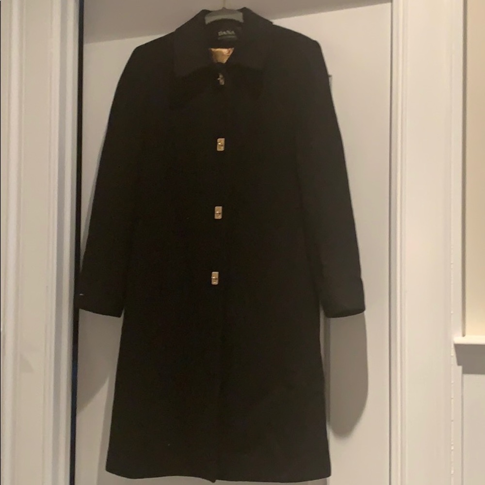 Women’s Black 100% wool coat